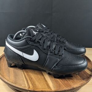 Nike Jordan 1 Low TD Football Cleats Black White FJ6245-001 Mens Sizes 8.5